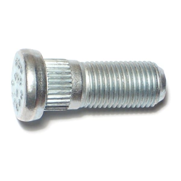 Midwest Fastener 12mm-1.25 x 13mm x 32mm Zinc Plated Class 10.9 Steel Extra Fine Thread Automotive Wheel Studs 4PK 75441 - main